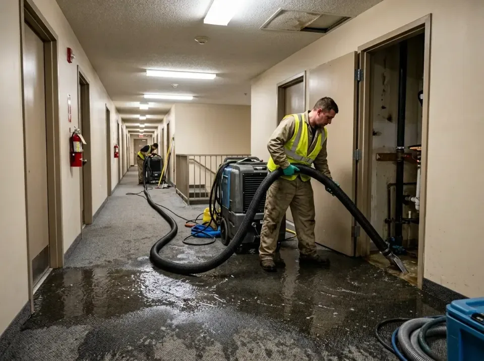 multi-unit-apartment-hallway-f-005 — frequently asked questions, Emergency Burst Pipe Water Extraction & Removal in Lake Cha…